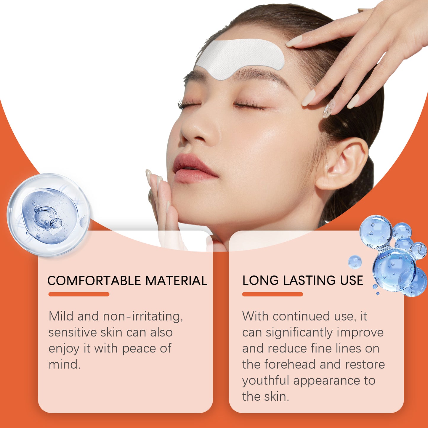 Hydrolyzed Collagen Patch Moisturizing, Firming And Lifting Forehead Patch