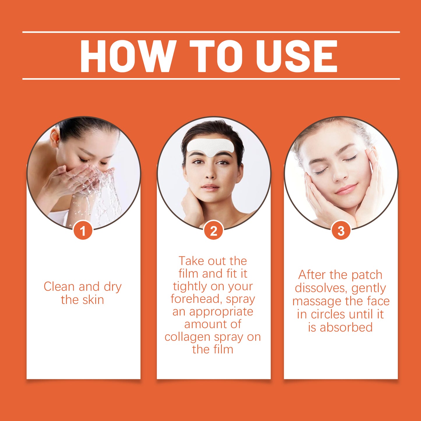 Hydrolyzed Collagen Patch Moisturizing, Firming And Lifting Forehead Patch