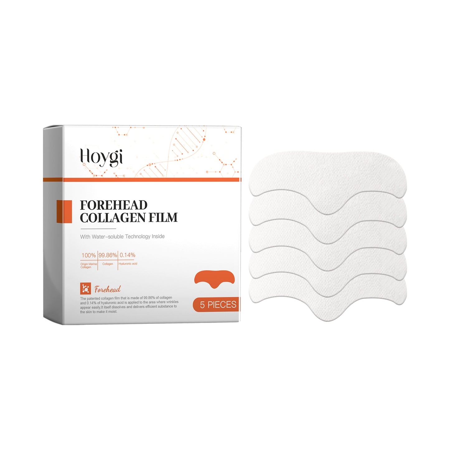Hydrolyzed Collagen Patch Moisturizing, Firming And Lifting Forehead Patch