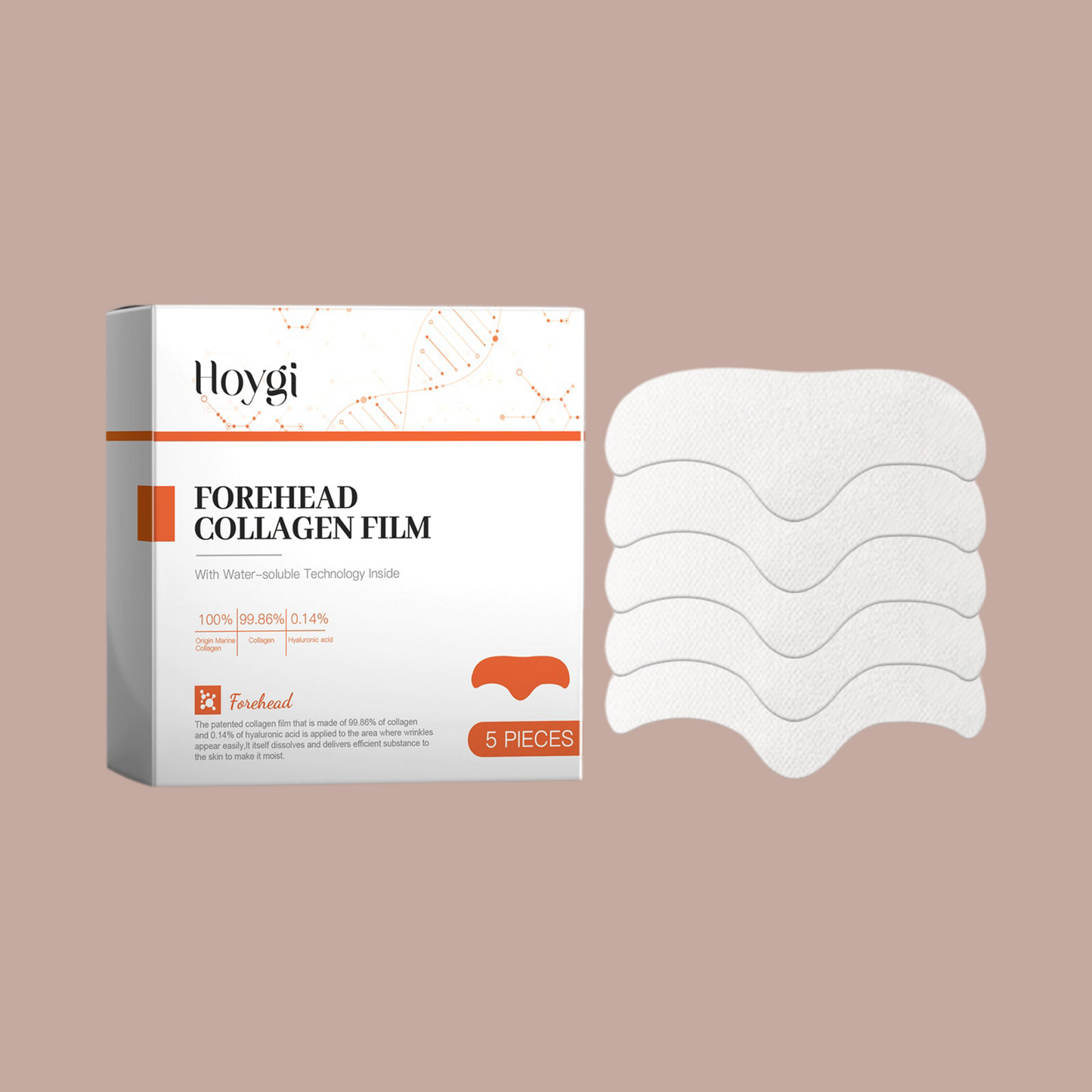 Hydrolyzed Collagen Patch Moisturizing, Firming And Lifting Forehead Patch