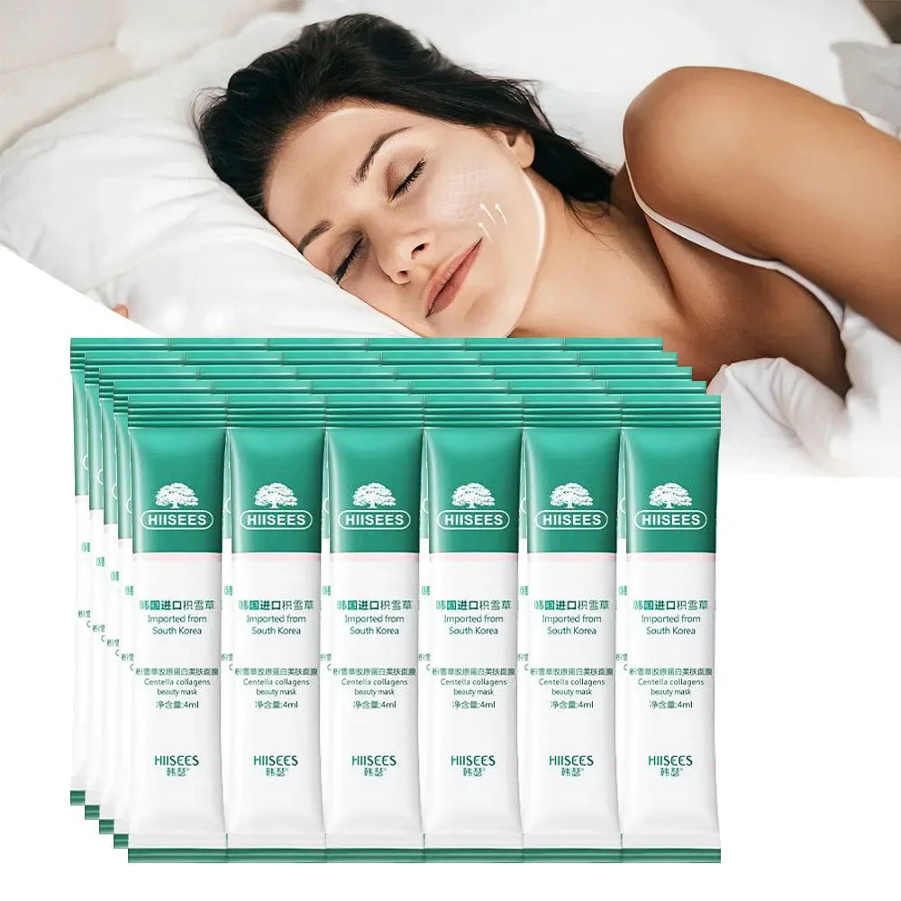 30pcs Centella Collagen Sleeping Facial Masks skincare Anti Wrinkle Anti-aging Moisturizing Face Mask